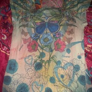 Xhilaration Multicolor Graphic Top